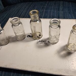 Miniature vintage bottles